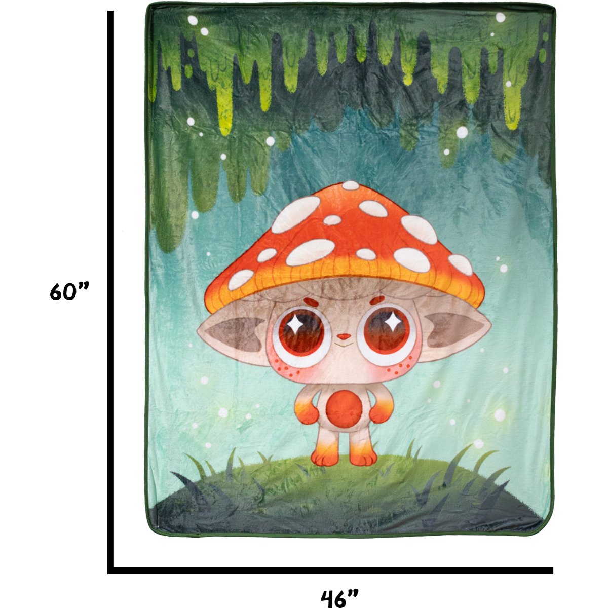 Capkins Fly Mushroom Pillow Blanket