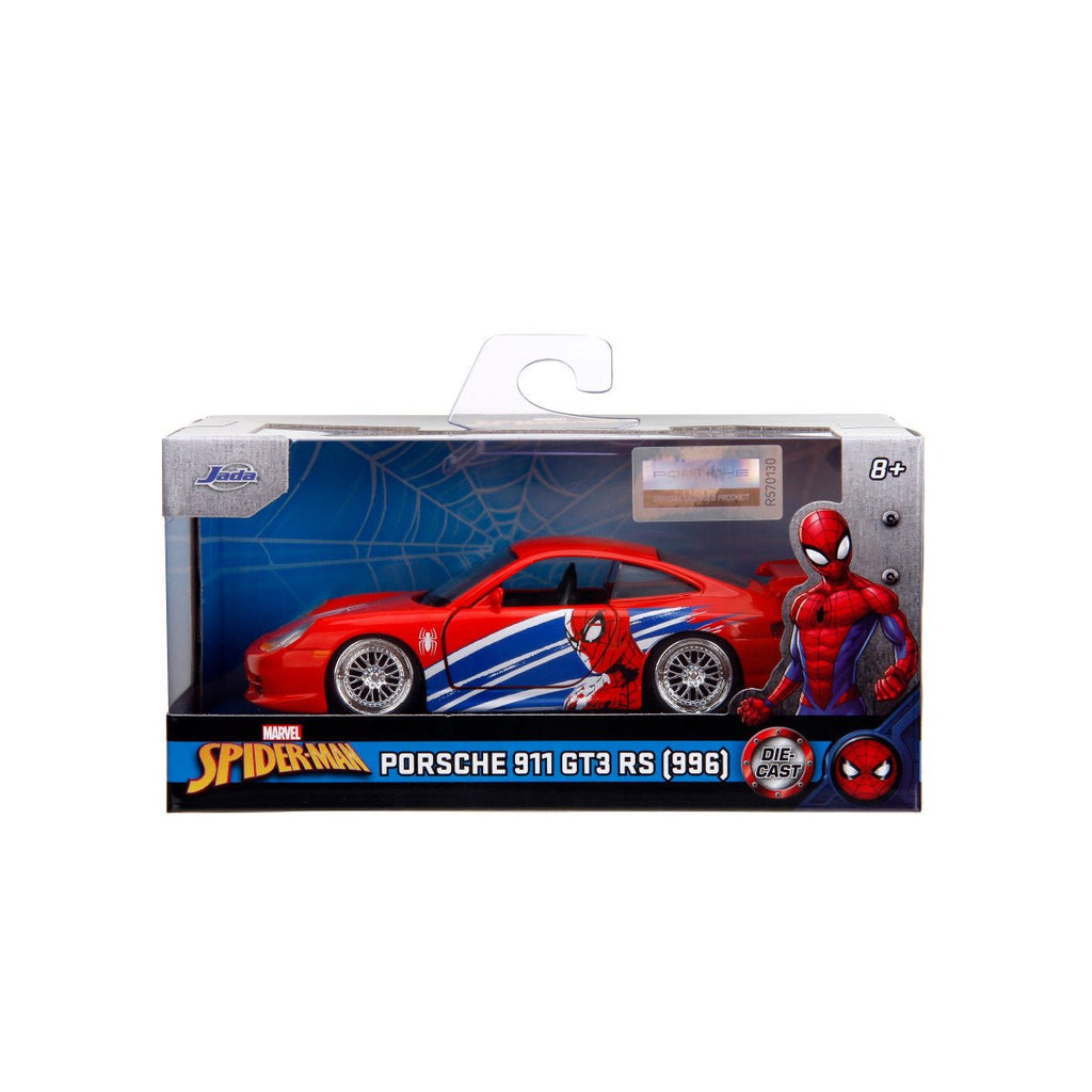 Spider-Man Porsche 911 GT3 RS 996 1:32 Scale Die-Cast Metal Vehicle
