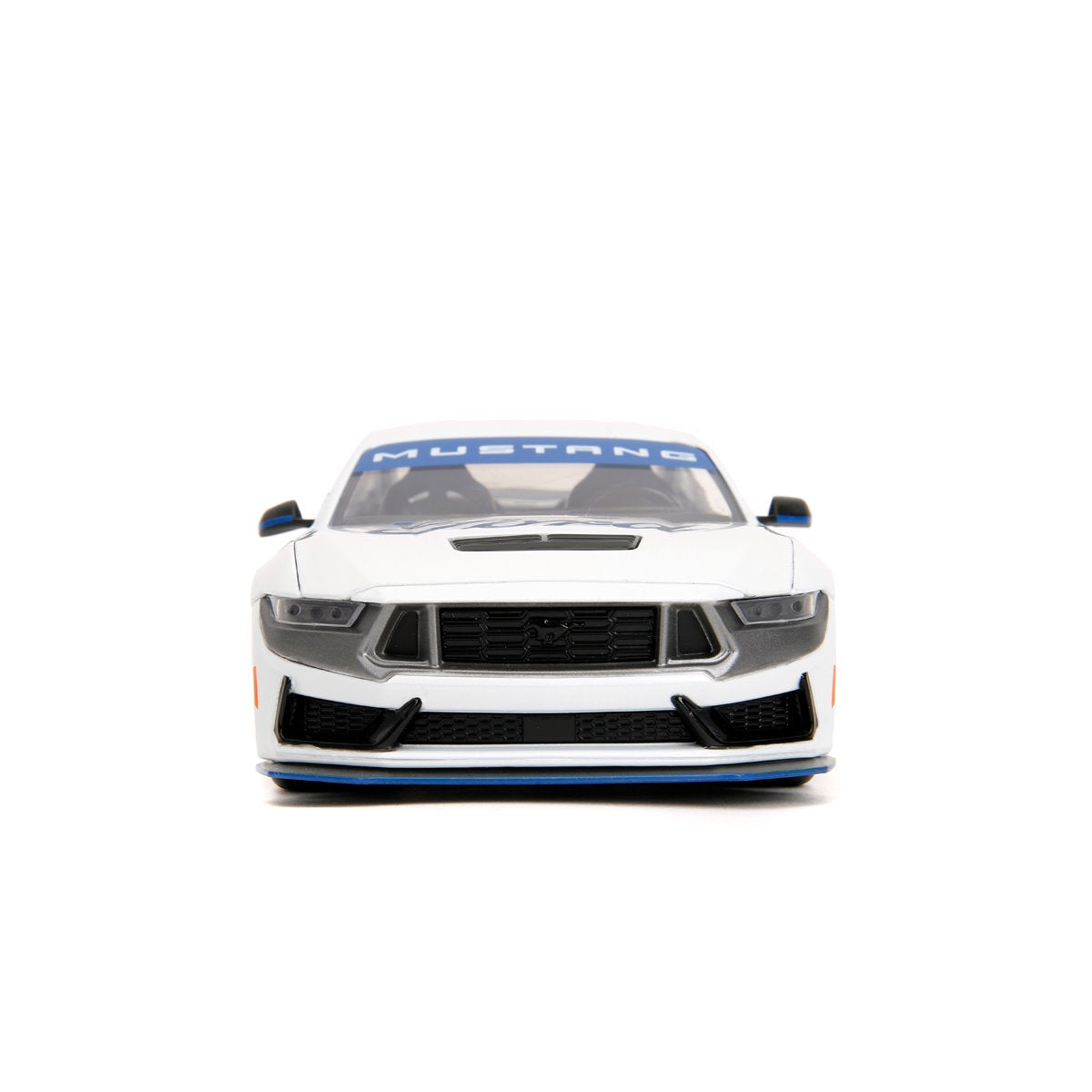 Bigtime Muscle 2024 Ford Mustang Dark Horse Glossy White 1:24 Scale Die-Cast Metal Vehicle