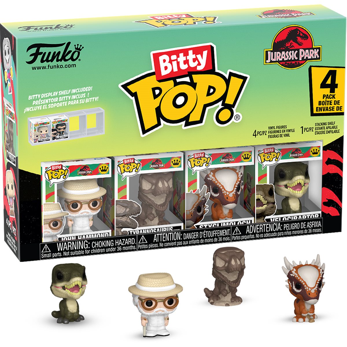 Jurassic Park Velociraptor Funko Bitty Pop! Mini-Figure 4-Pack