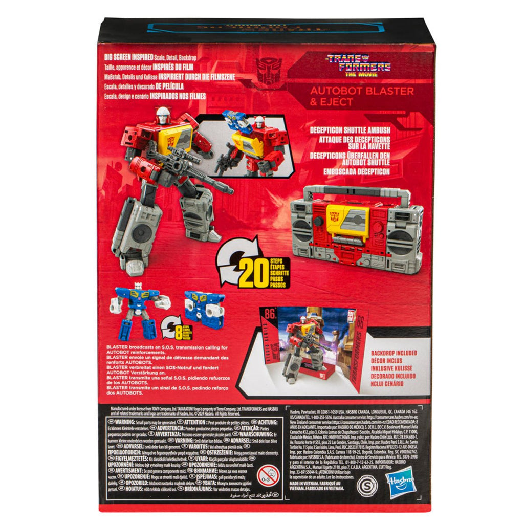 Transformers Studio Series 86 Voyager Autobot Blaster & Eject Action Figure
