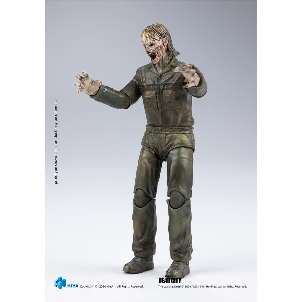 The Walking Dead: Daryl Dixon Dark Eyes Walker Exquisite Mini Series 1:18 Scale Action Figure