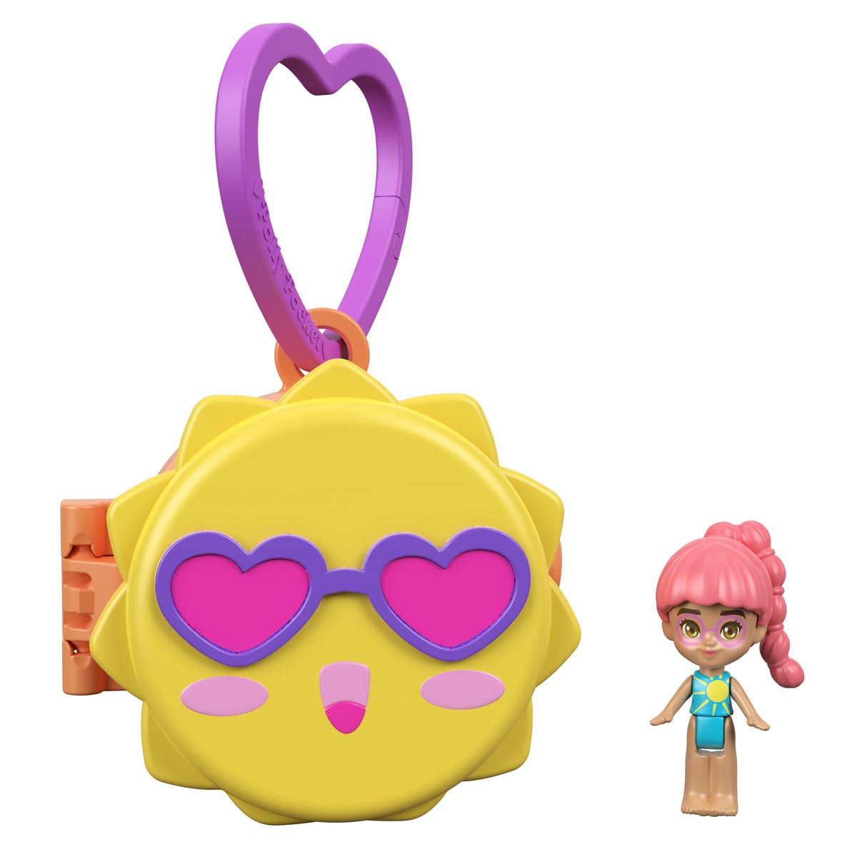 Polly Pocket Impulse Micro Doll Mini-Figure Key Chain Case of 4