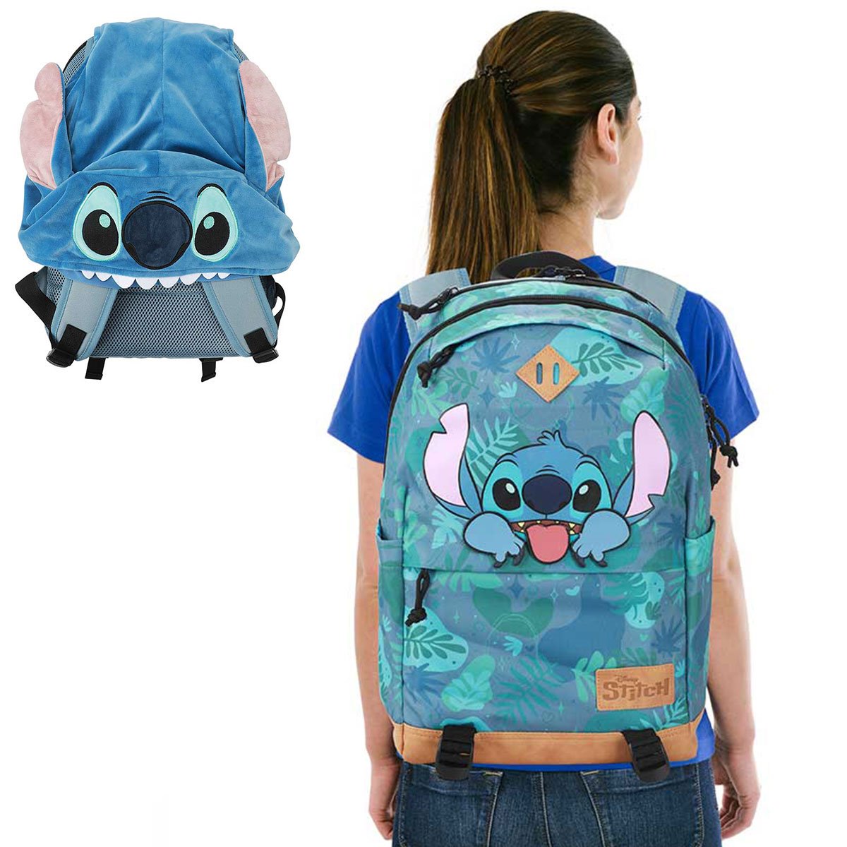 Lilo & Stitch Stitch Tropical Hooded Backpack