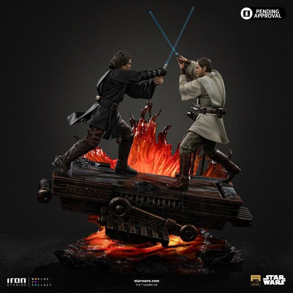 Star Wars: Revenge of the Sith Anakin vs. Obi-Wan Deluxe 1:10 Art Scale Limited Edition Statue