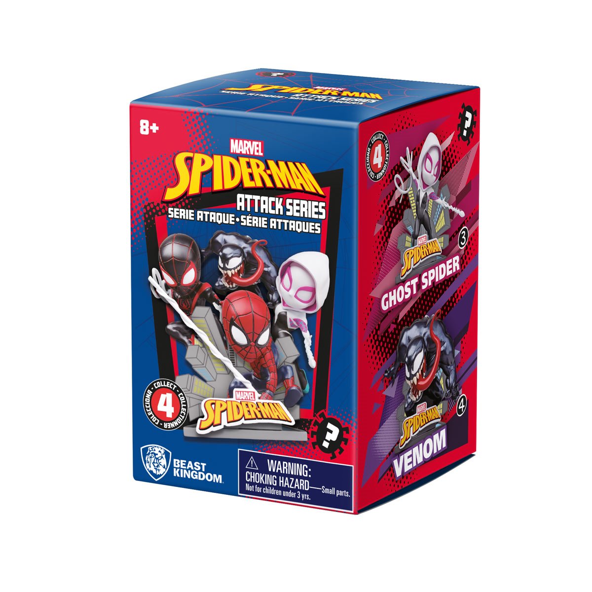 Spider-Man HeroBox Attack Series Blind-Box Mini-Figure Case of 6
