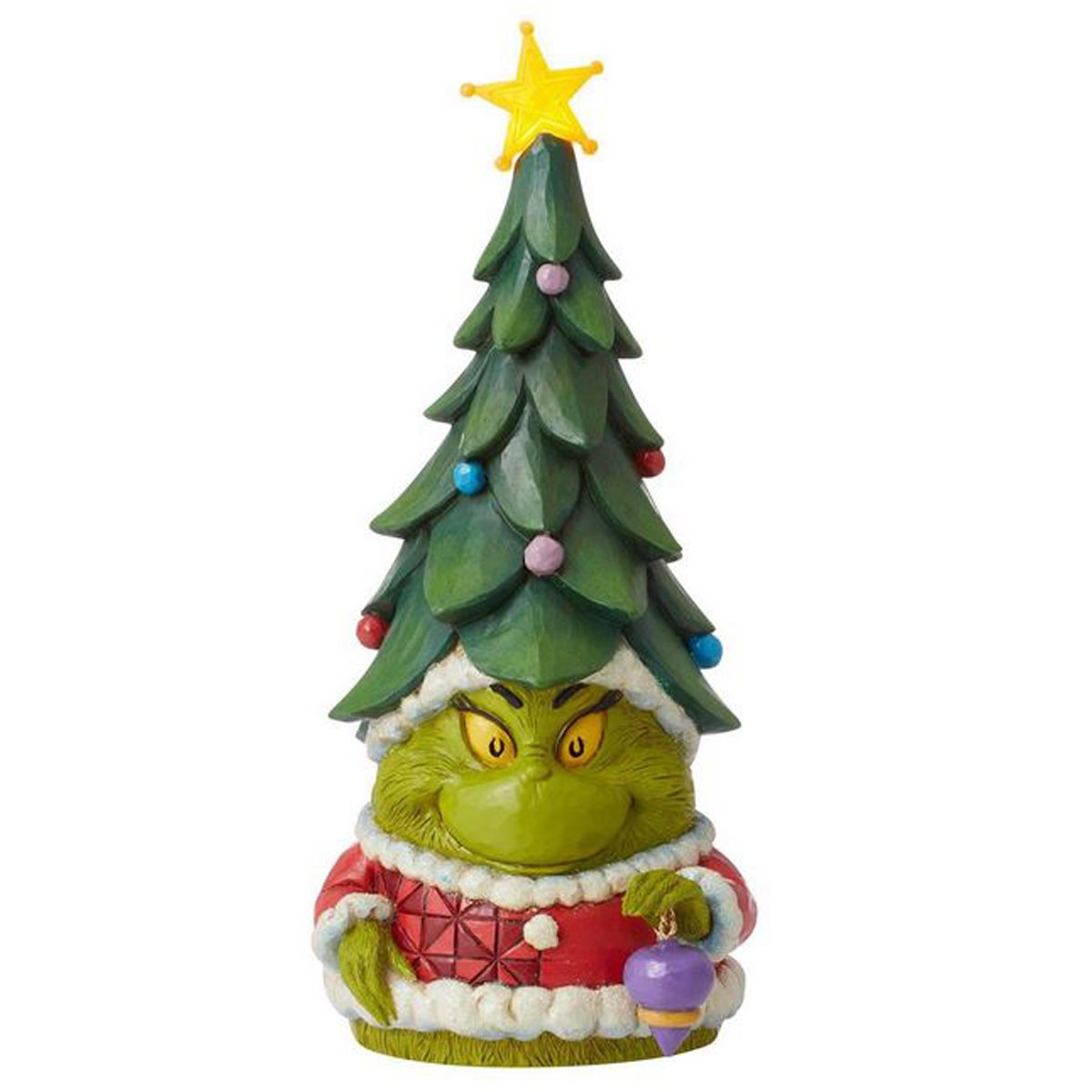 Dr. Seuss Grinch Gnome with Tree Hat By Jim Shore Statue