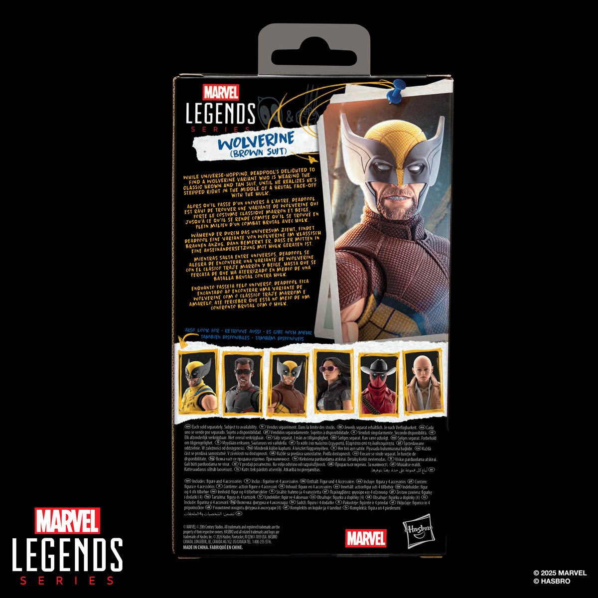 Deadpool & Wolverine Marvel Legends 6-Inch Action Figure Wave 2 Case of 6