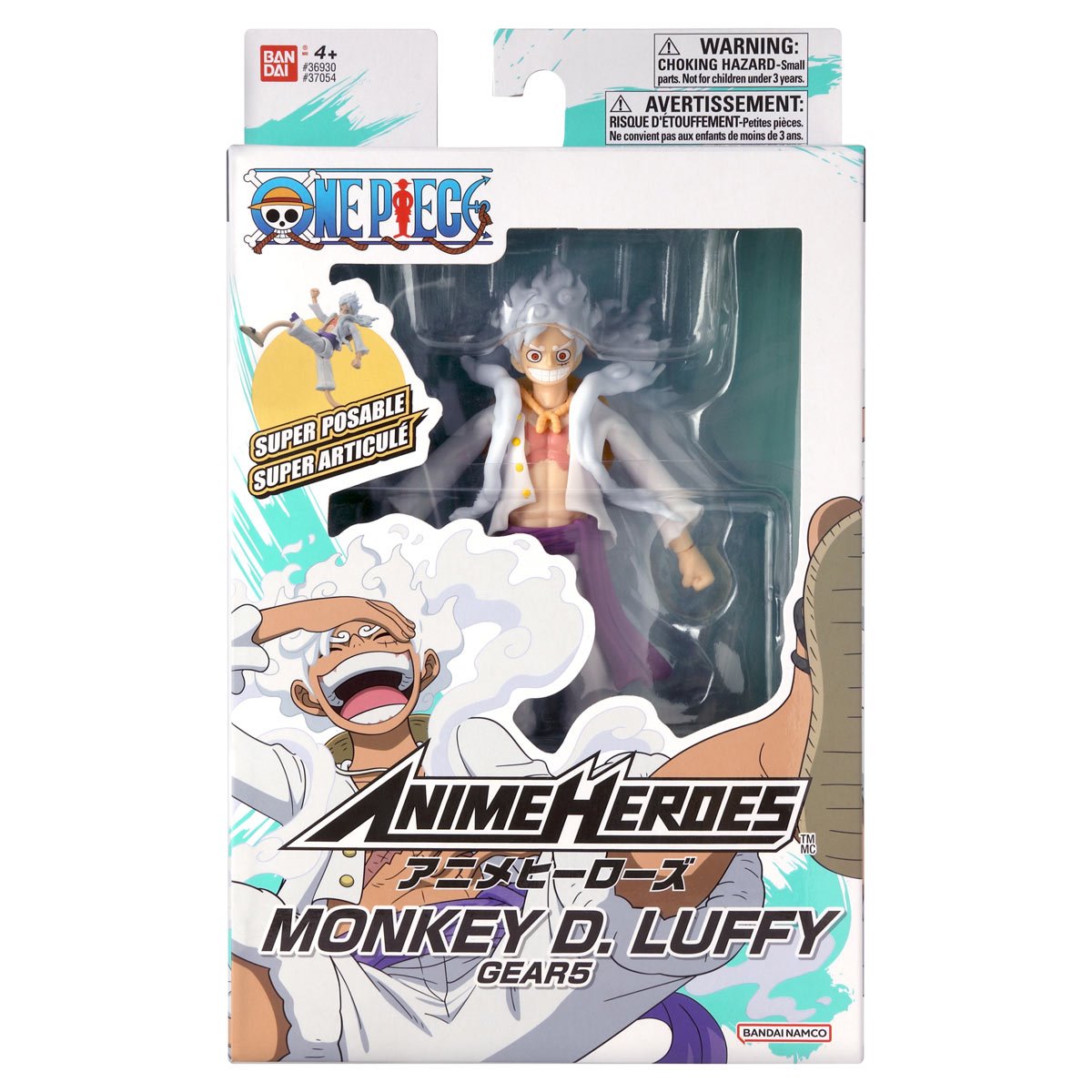 One Piece Luffy Gear 5 Anime Heroes Action Figure