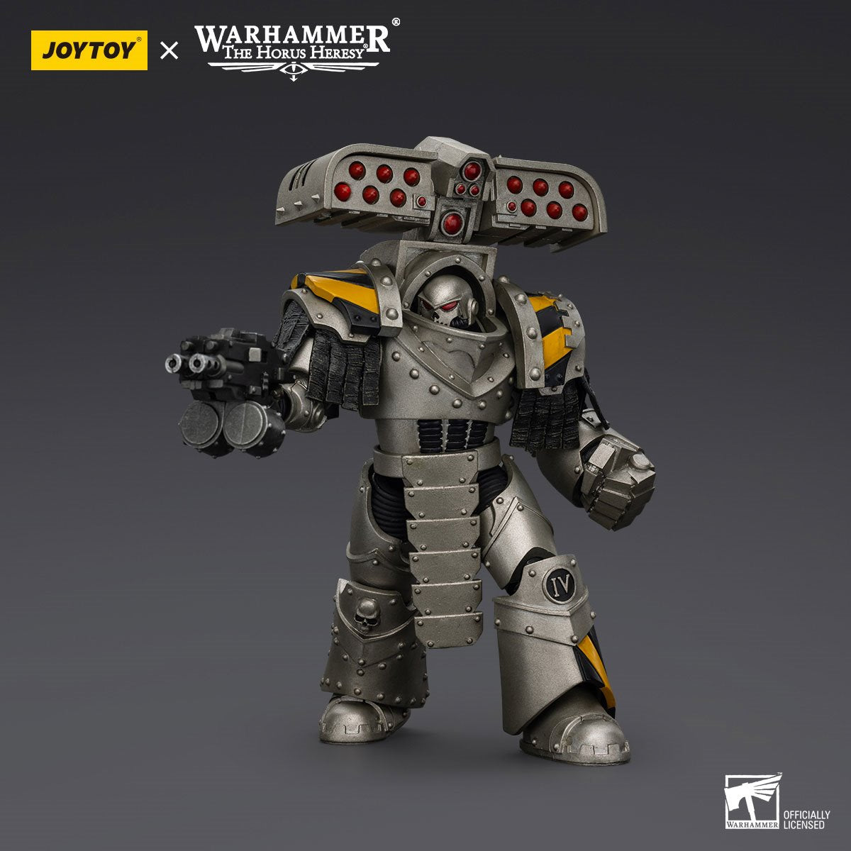 Joy Toy Warhammer The Horus Heresy Iron Warriors Tyrant Siege Master with Rocket 1:18 Scale Action Figure