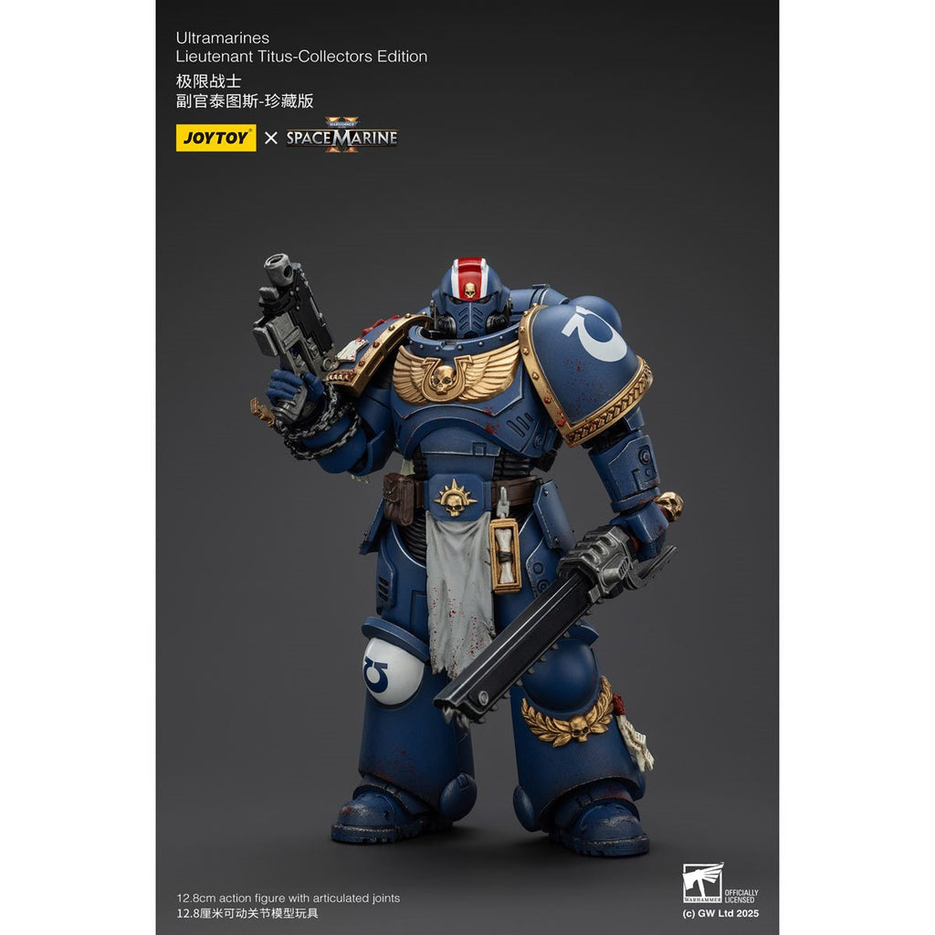 Joy Toy Warhammer Space Marine II Ultramarines Lieutenant Titus Collectors Edition 1:18 Scale Action Figure