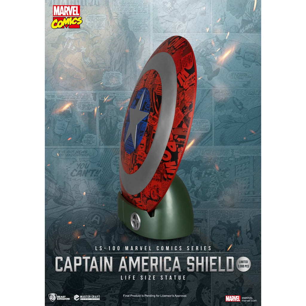Marvel Comics Series Captain America Life Size Shield LS-100 Master Craft Statue