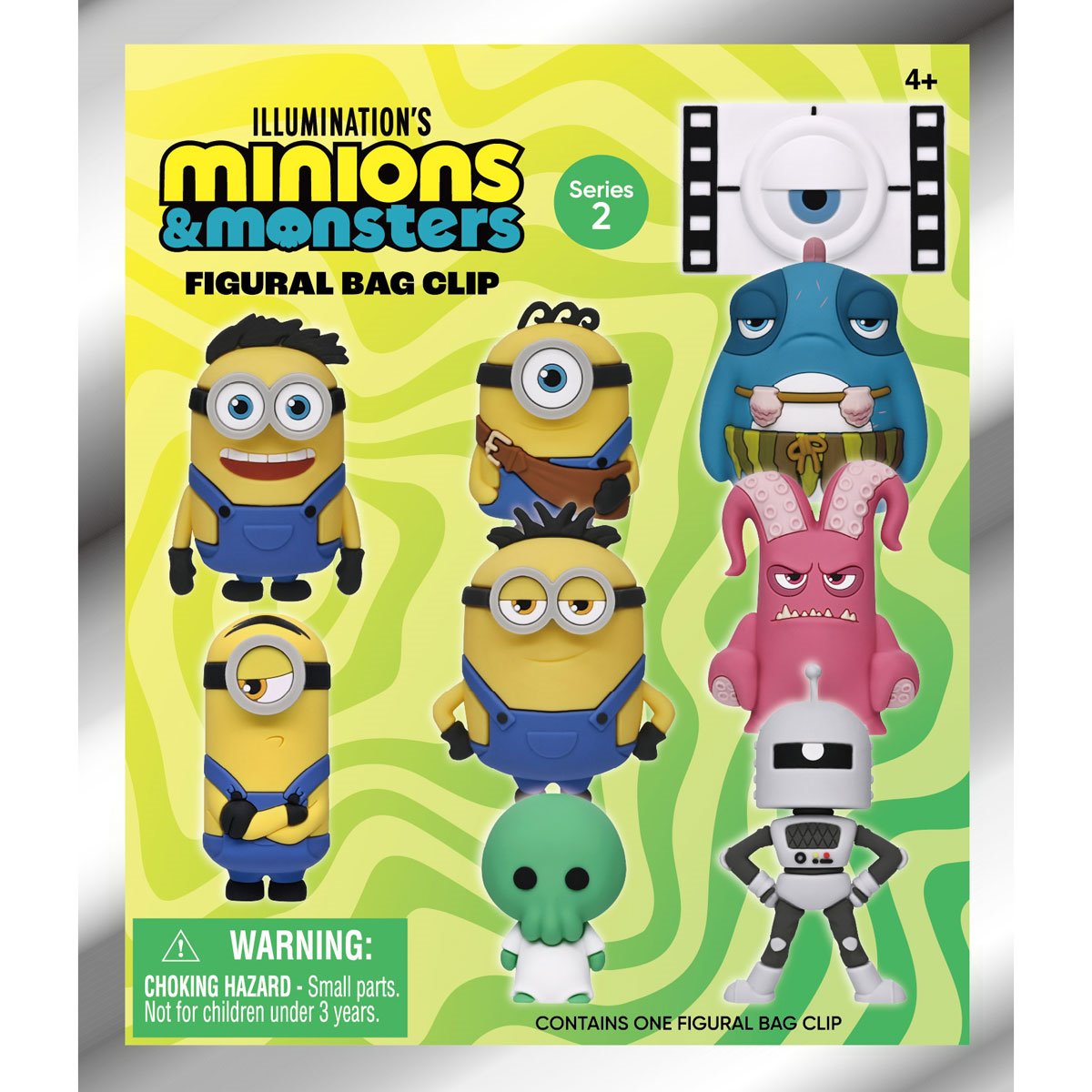 Minions & Monsters Series 2 3D Foam Bag Clip Display Case of 24