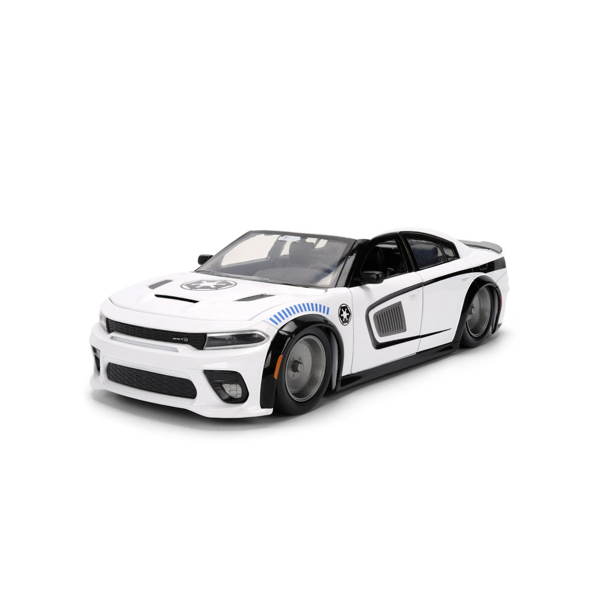 Hollywood Rides Star Wars 2021 Dodge Charger SRT Hellcat 1:24 Scale Die-Cast Metal Vehicle with Stormtrooper Figure