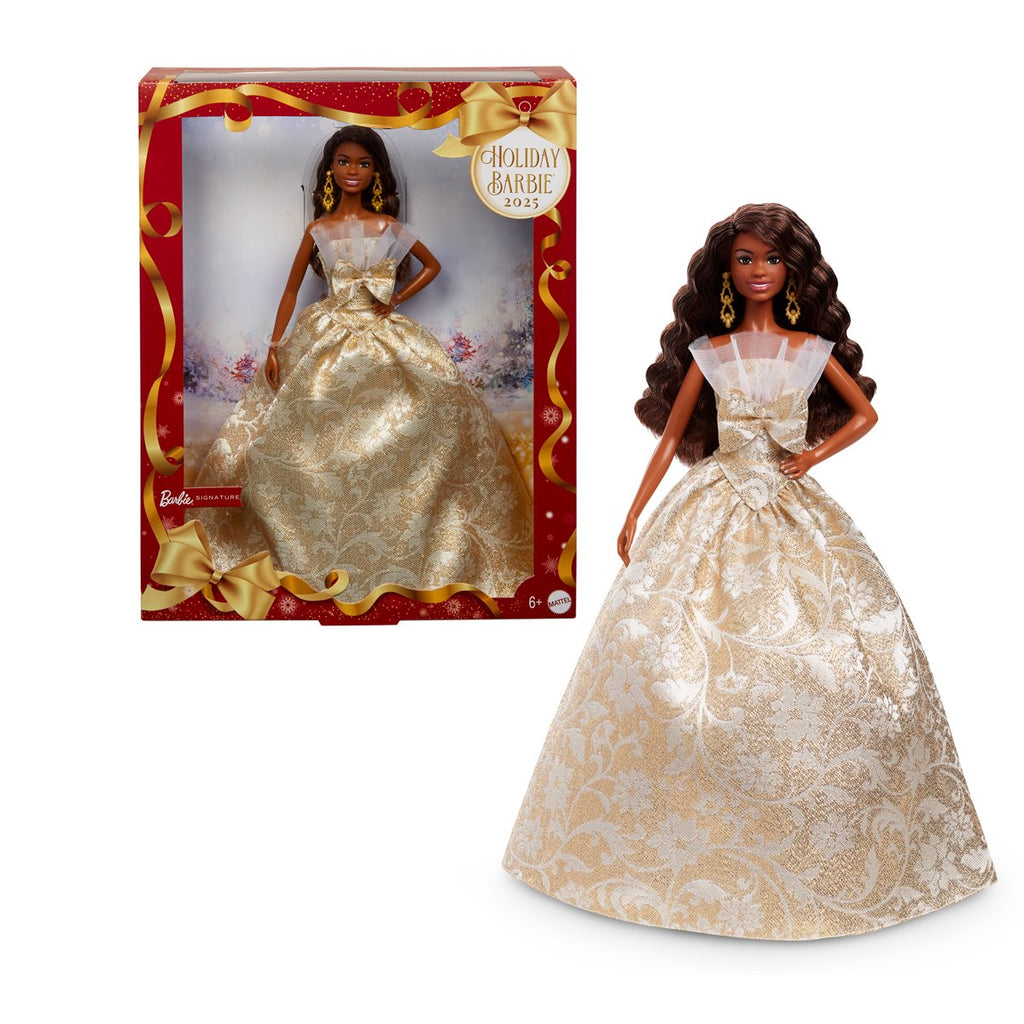 Barbie 2025 Holiday Doll with Brown Hair