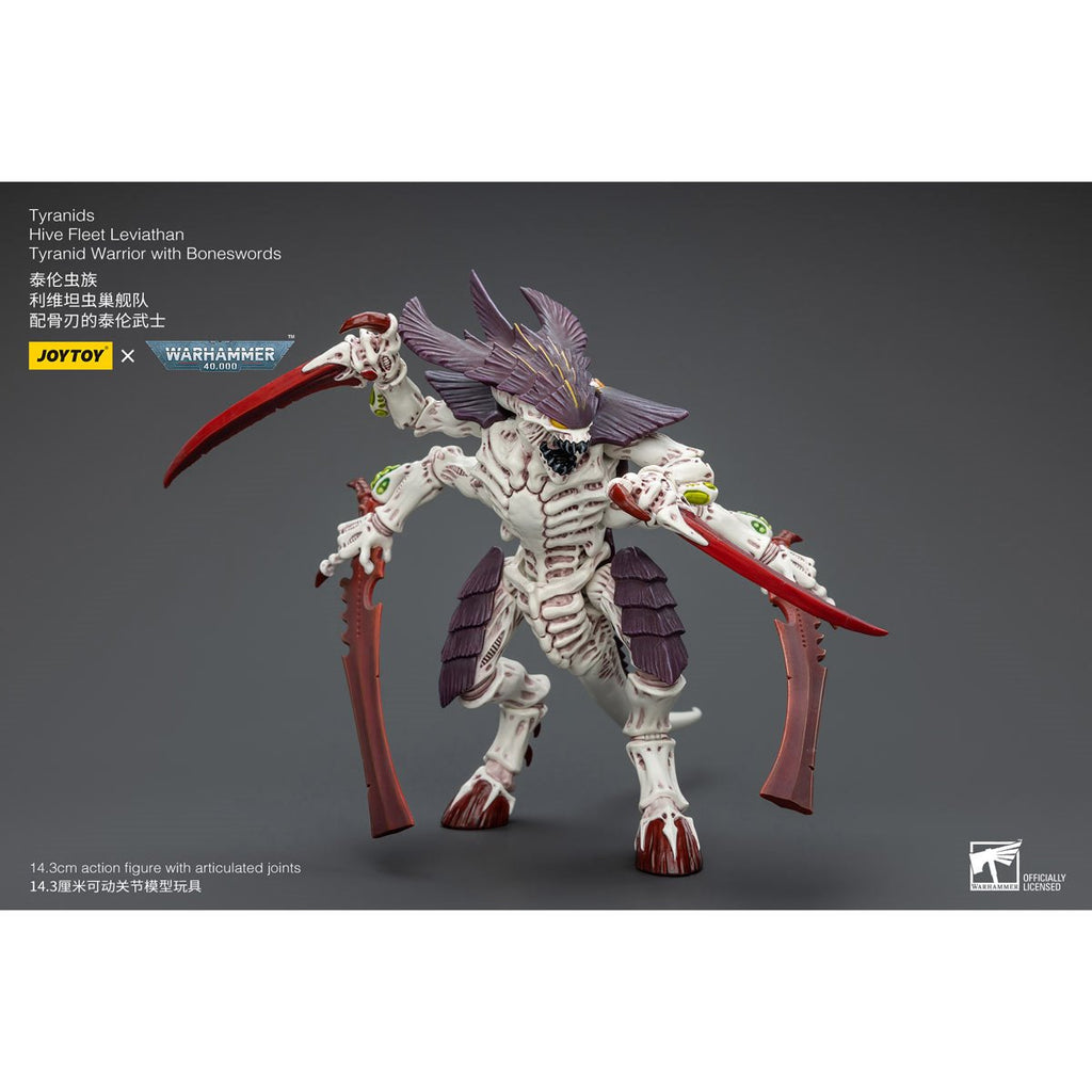 Joy Toy Warhammer 40,000 Tyranids Hive Fleet Leviathan Tyranid Warrior with Boneswords 1:18 Scale Action Figure