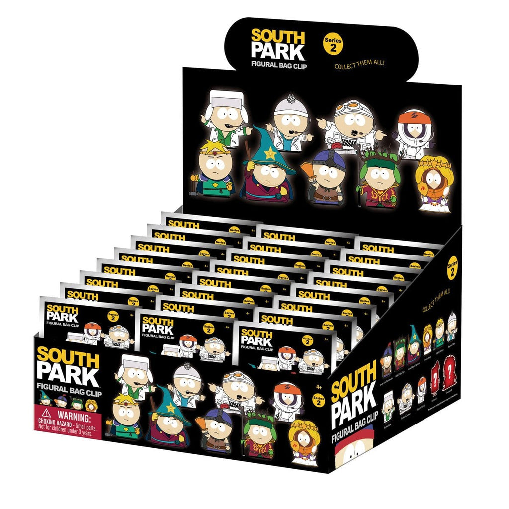 South Park Series 2 3D Foam Bag Clip Display Case of 24