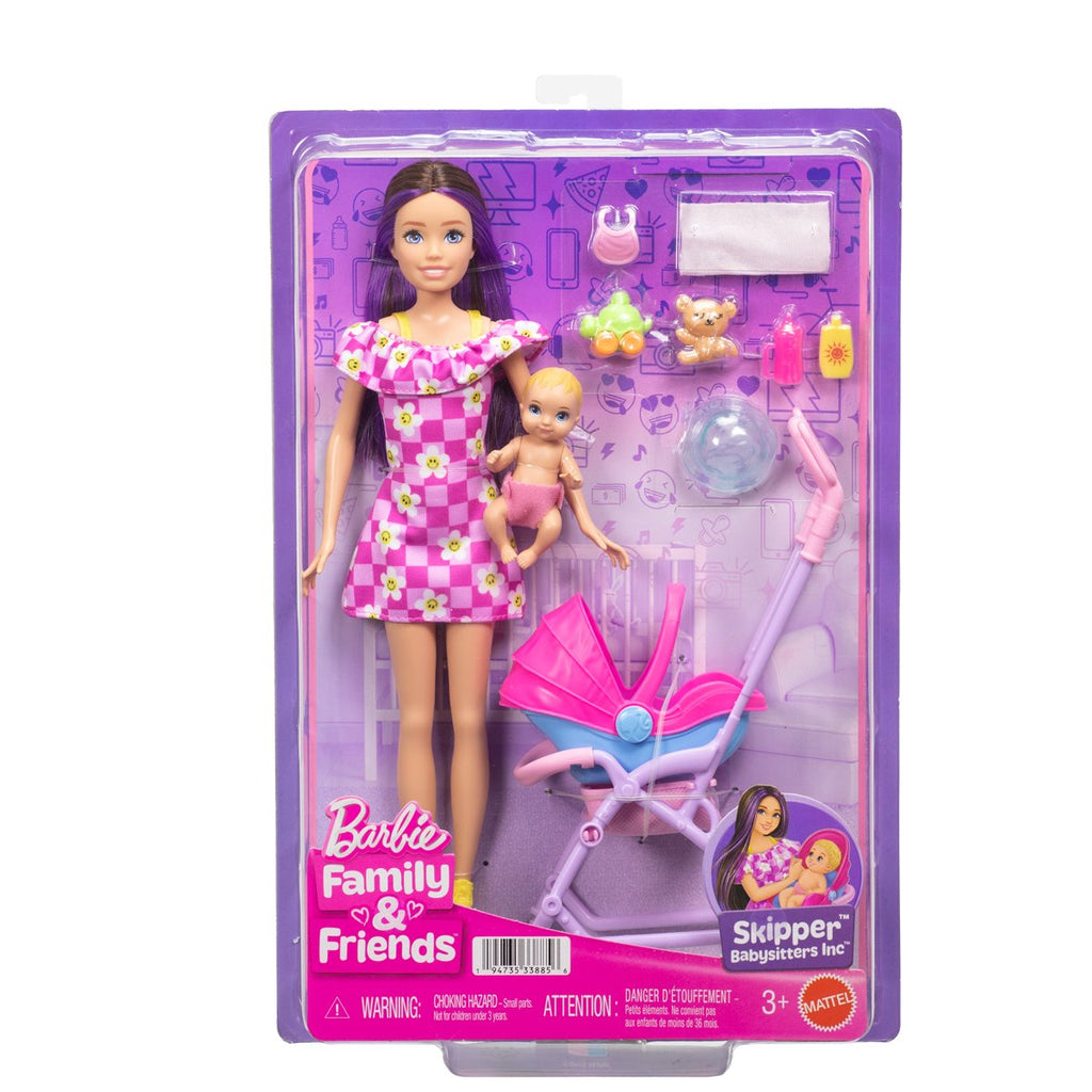 Barbie Family & Friends Skipper Stroller Playset and Doll