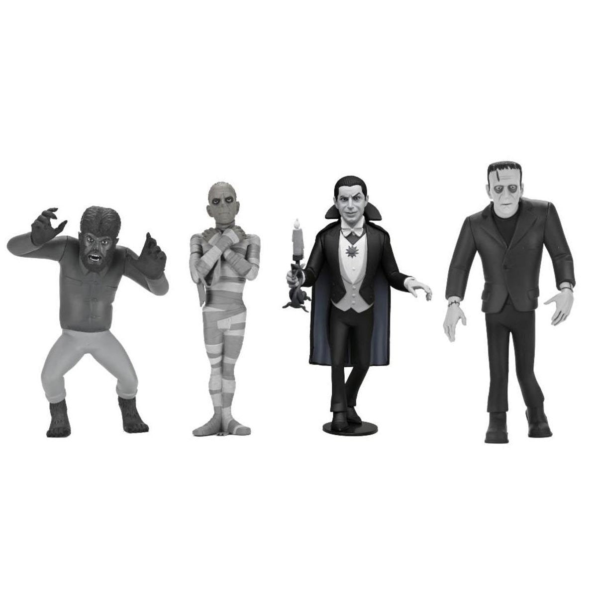 Toony Terrors Series 10 Silver Screen Edition 6-Inch Scale Action Figure Set of 4