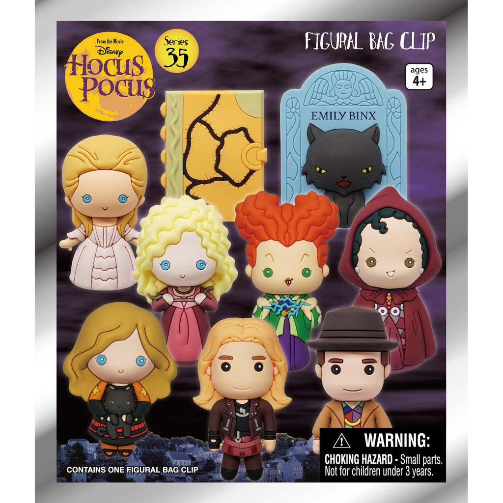 Hocus Pocus Figural Bag Clip Display Case of 24