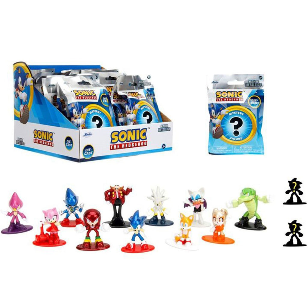 Sonic the Hedgehog Nano MetalFigs Die-Cast Metal Blind Box Mini-Figure Case of 24