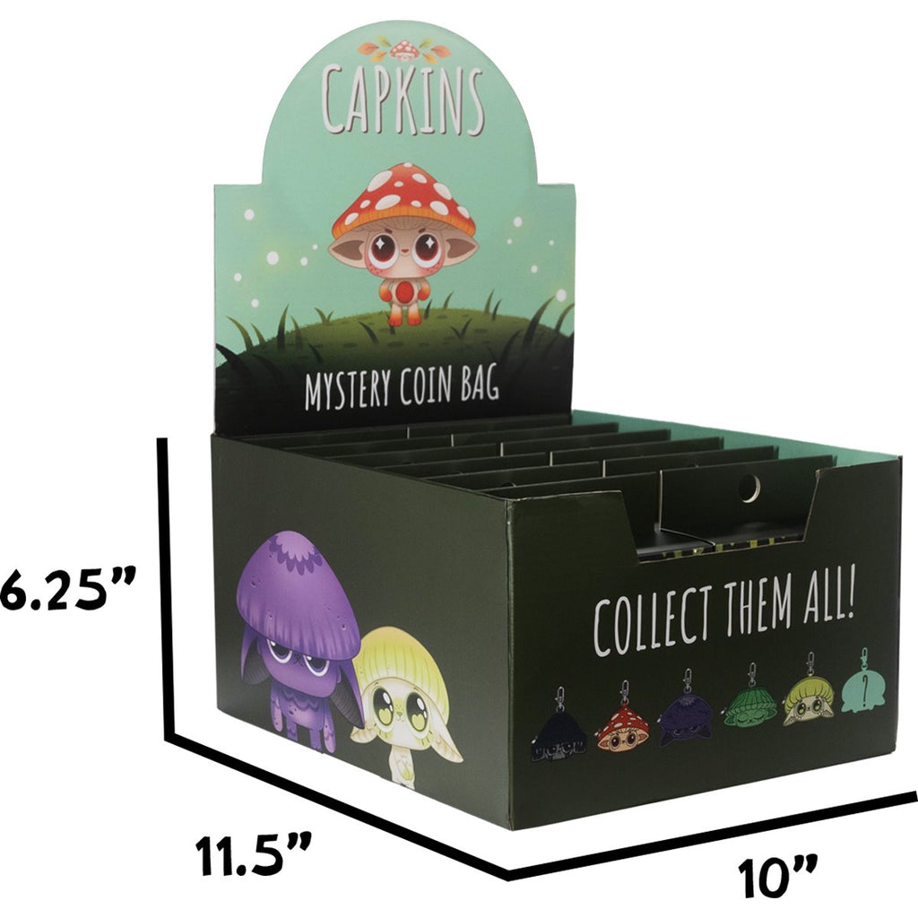 Capkins Mystery Box Shroom Head Coin Bag Case of 12