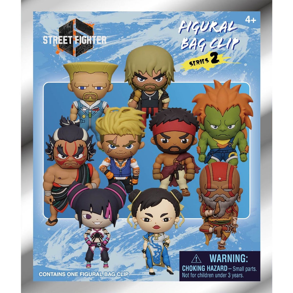 Street Fighter Series 2 3D Foam Bag Clip Random 6-Pack