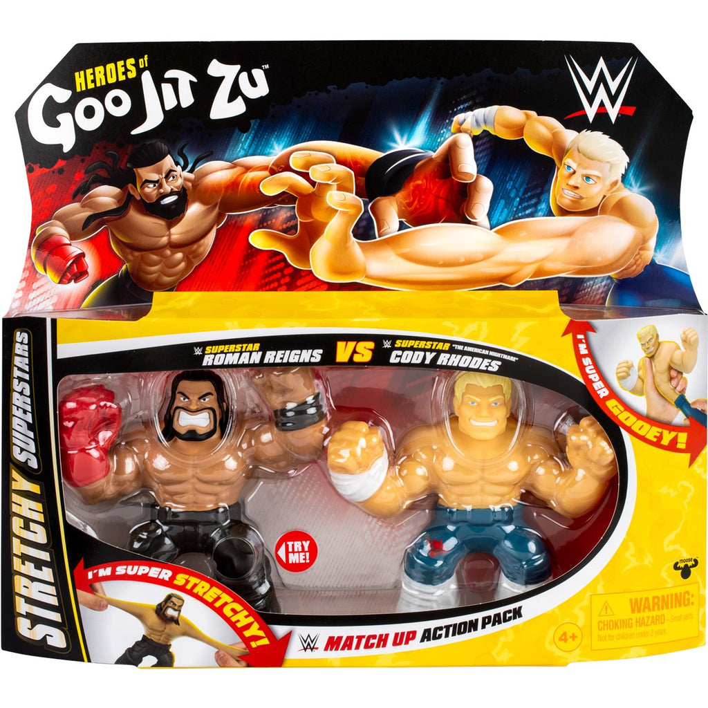 WWE Roman Reigns and Cody Rhodes Heroes of Goo Jit Zu Figure 2-Pack