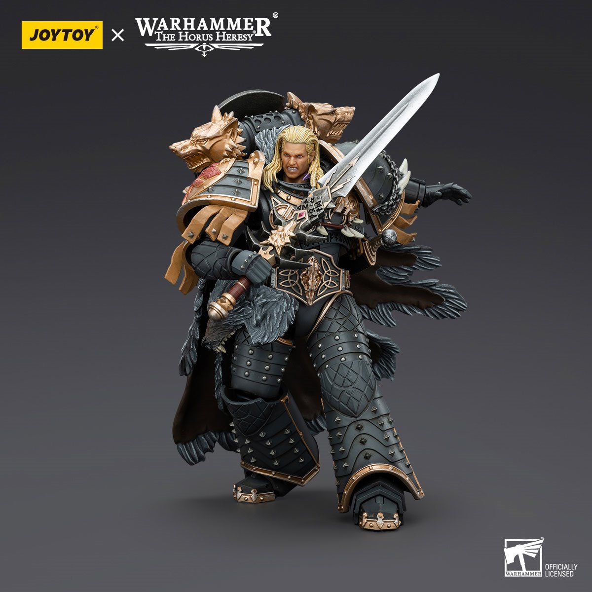 Joy Toy Warhammer The Horus Heresy Space Wolves Leman Russ Primarch of the VIth Legion 1:18 Scale Action Figure