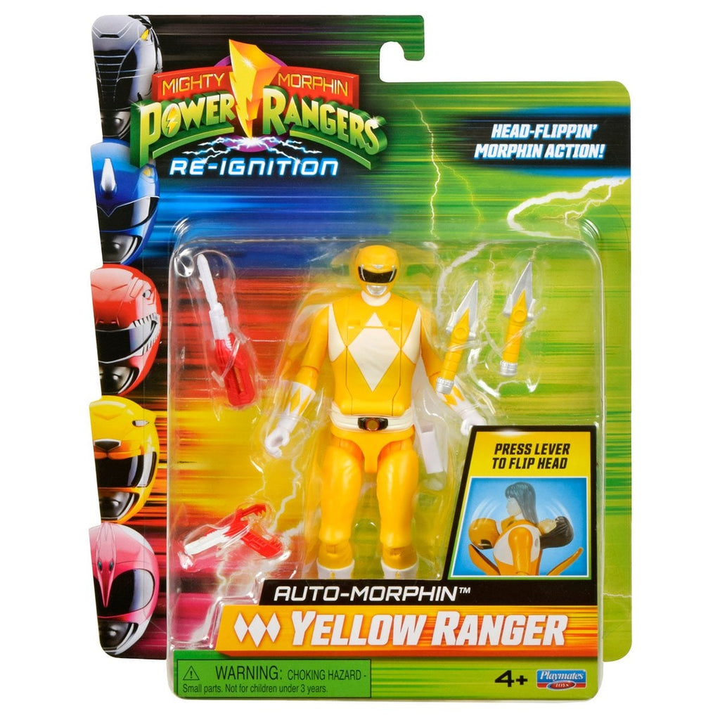 Mighty Morphin Power Rangers: Re-Ignition Auto Morphin Yellow Ranger Action Figure