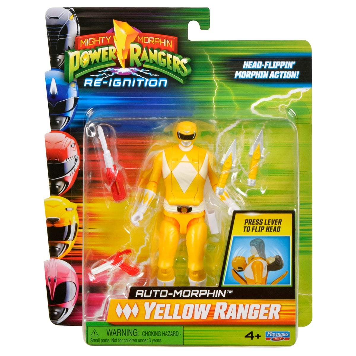 Mighty Morphin Power Rangers: Re-Ignition Auto Morphin Yellow Ranger Action Figure
