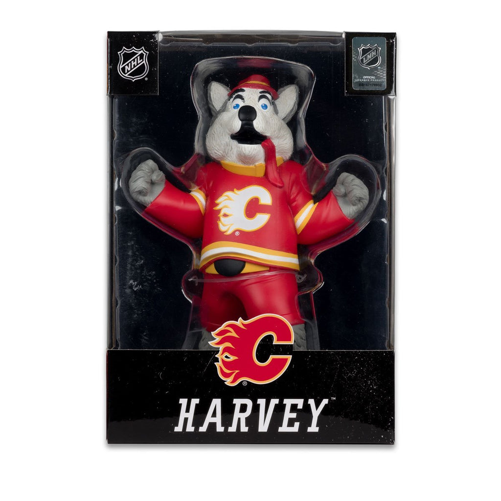 NHL Calgary Flames Harvey the Hound Version 2 Mascot Posed Figure