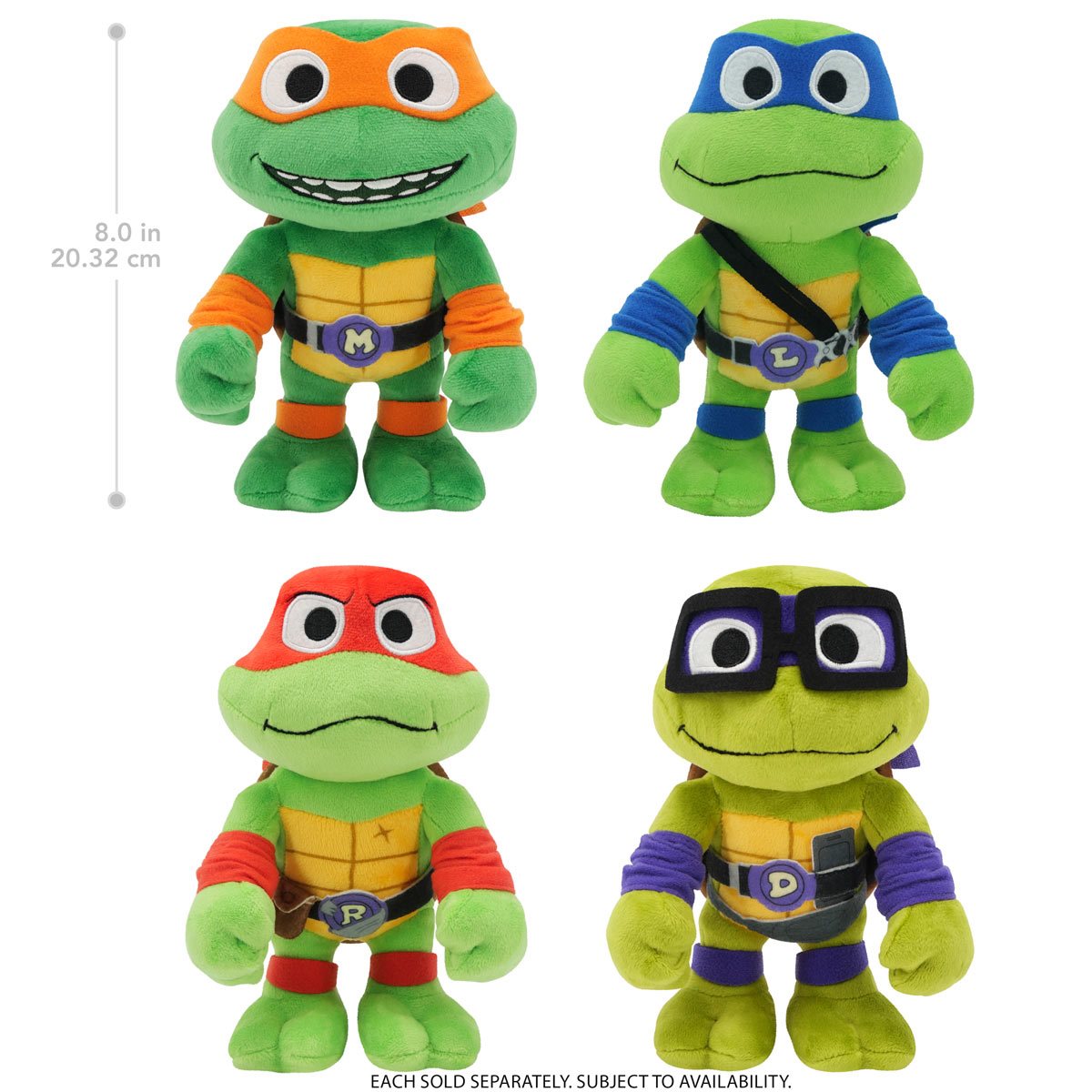 Teenage Mutant Ninja Turtles Basic 8-Inch Plush Case of 6