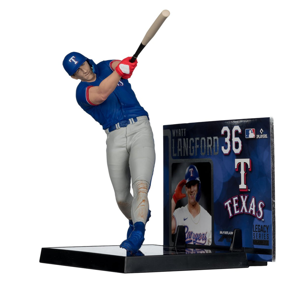 MLB SportsPicks Texas Rangers Wyatt Langford 7-Inch Posed Figure Case of 6