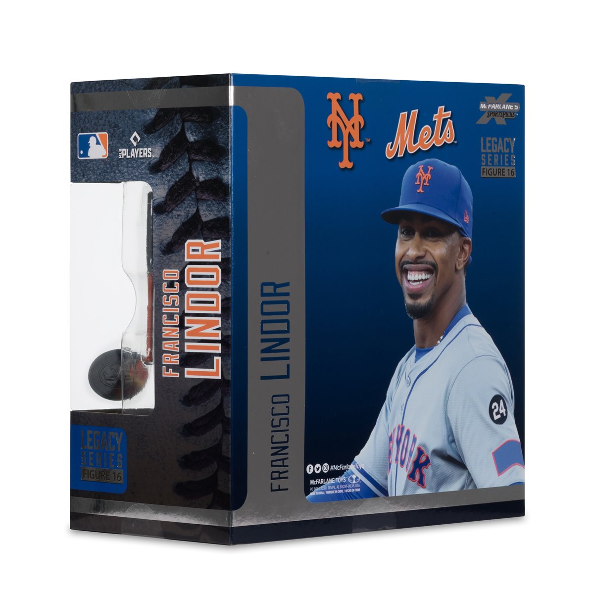 MLB SportsPicks New York Mets Francisco Lindor 7-Inch Posed Figure