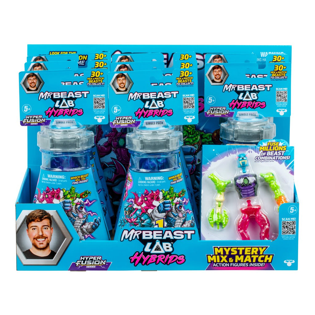MrBeast Lab Hybrids Action Figure Kit Case of 8