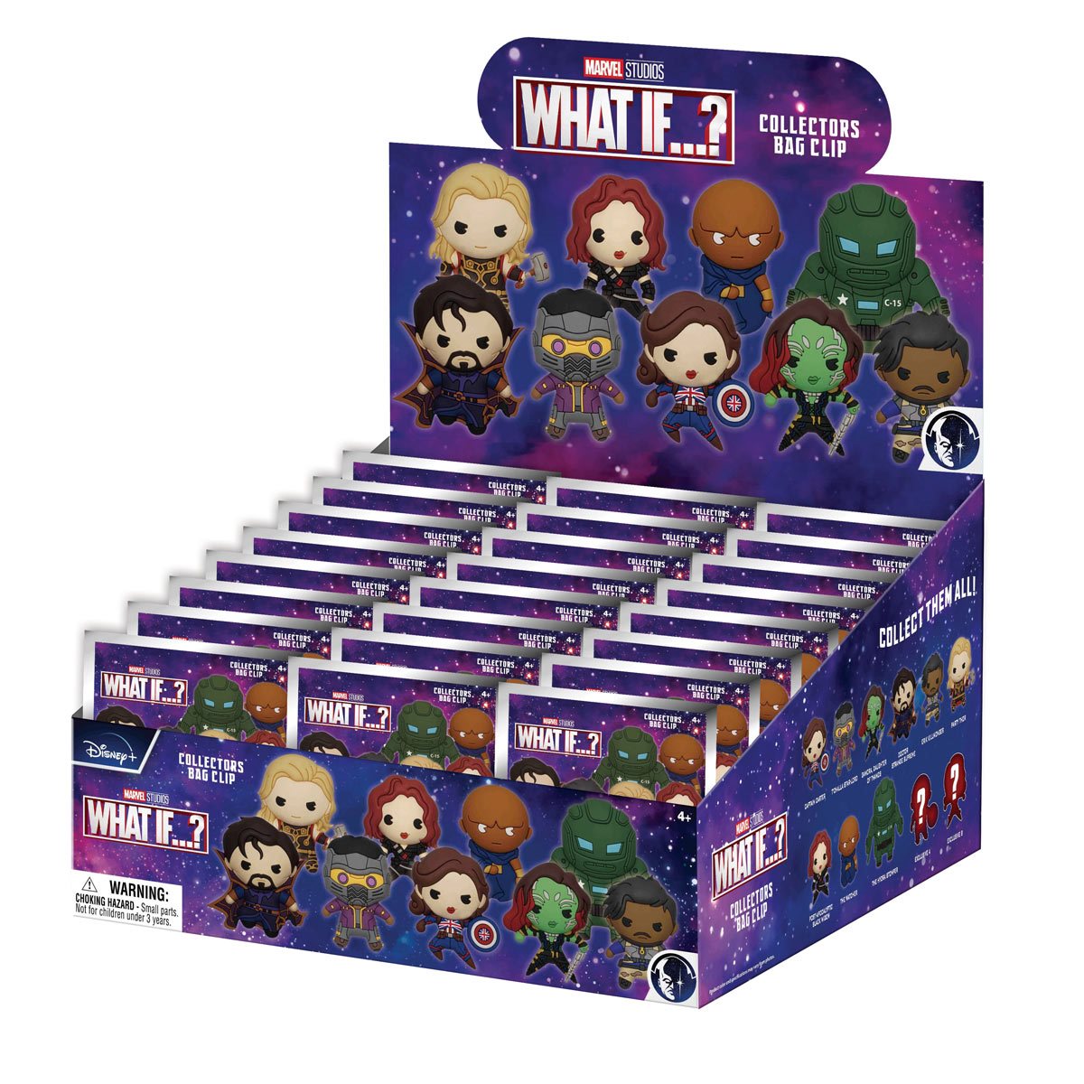 Marvel's What If? 3D Collectors Bag Clip Random 6-Pack