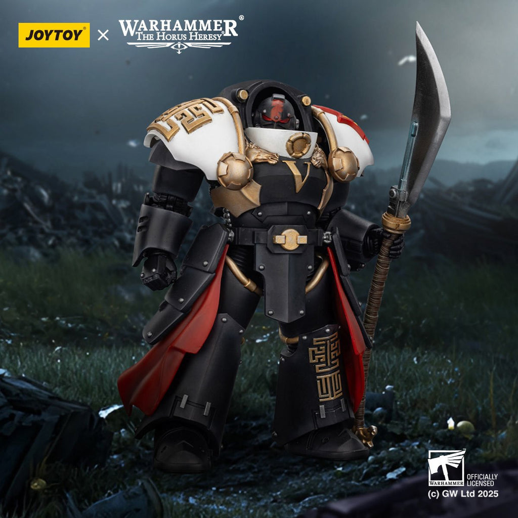 Joy Toy Warhammer The Horus Heresy White Scars Ebon Keshig Terminator 1 with Power Glaive 1:18 Scale Action Figure