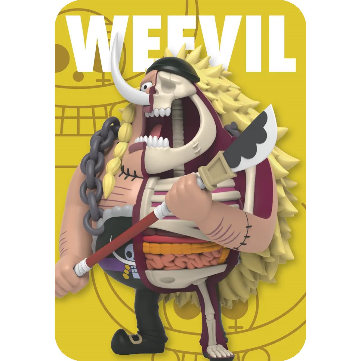 One Piece Series 4 Warlords Freeny's Hidden Dissectibles Mini-Figure Display Tray of 6