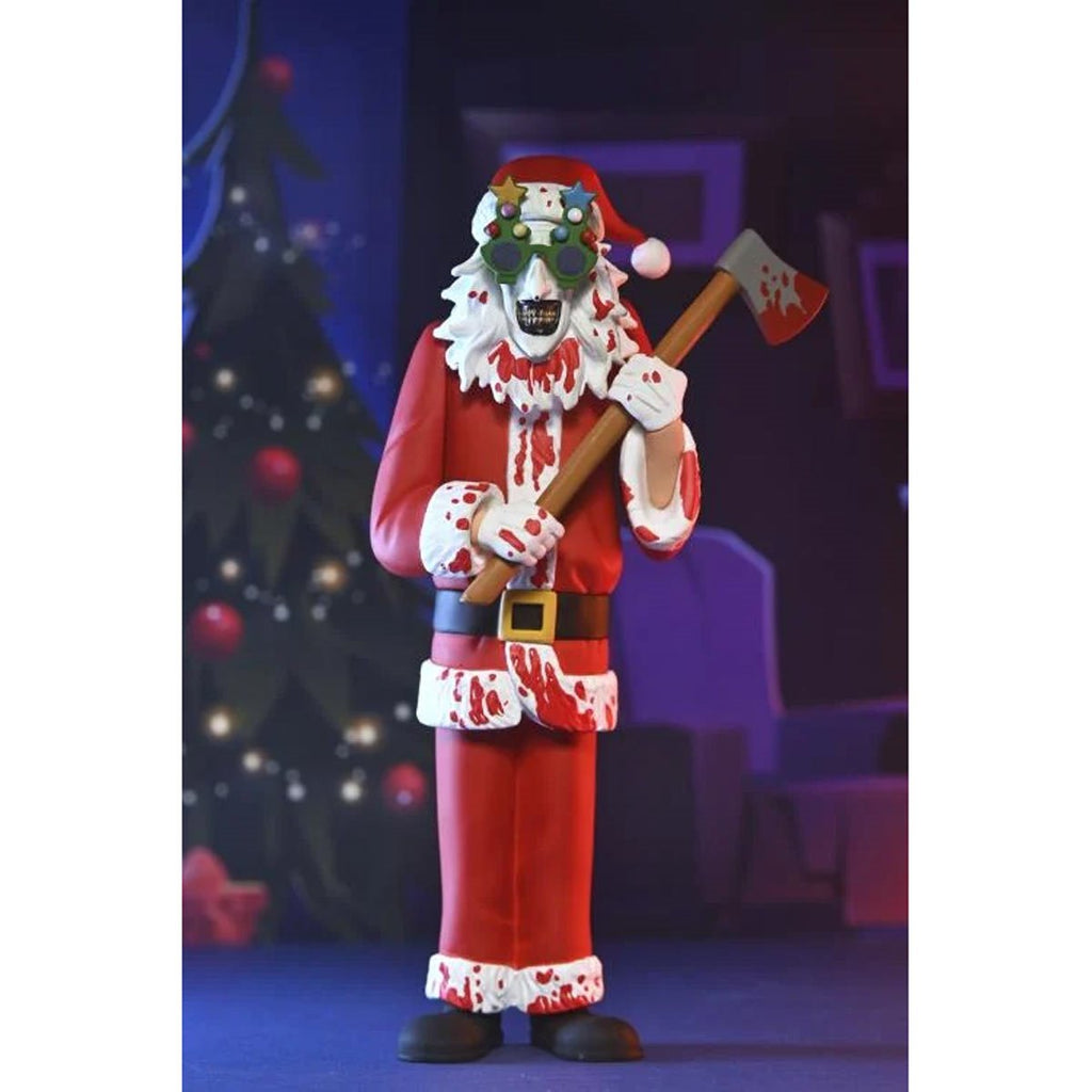 Terrifier 3 Toony Terrors Santa Suit Art the Clown Bloody Version 6-Inch Scale Action Figure