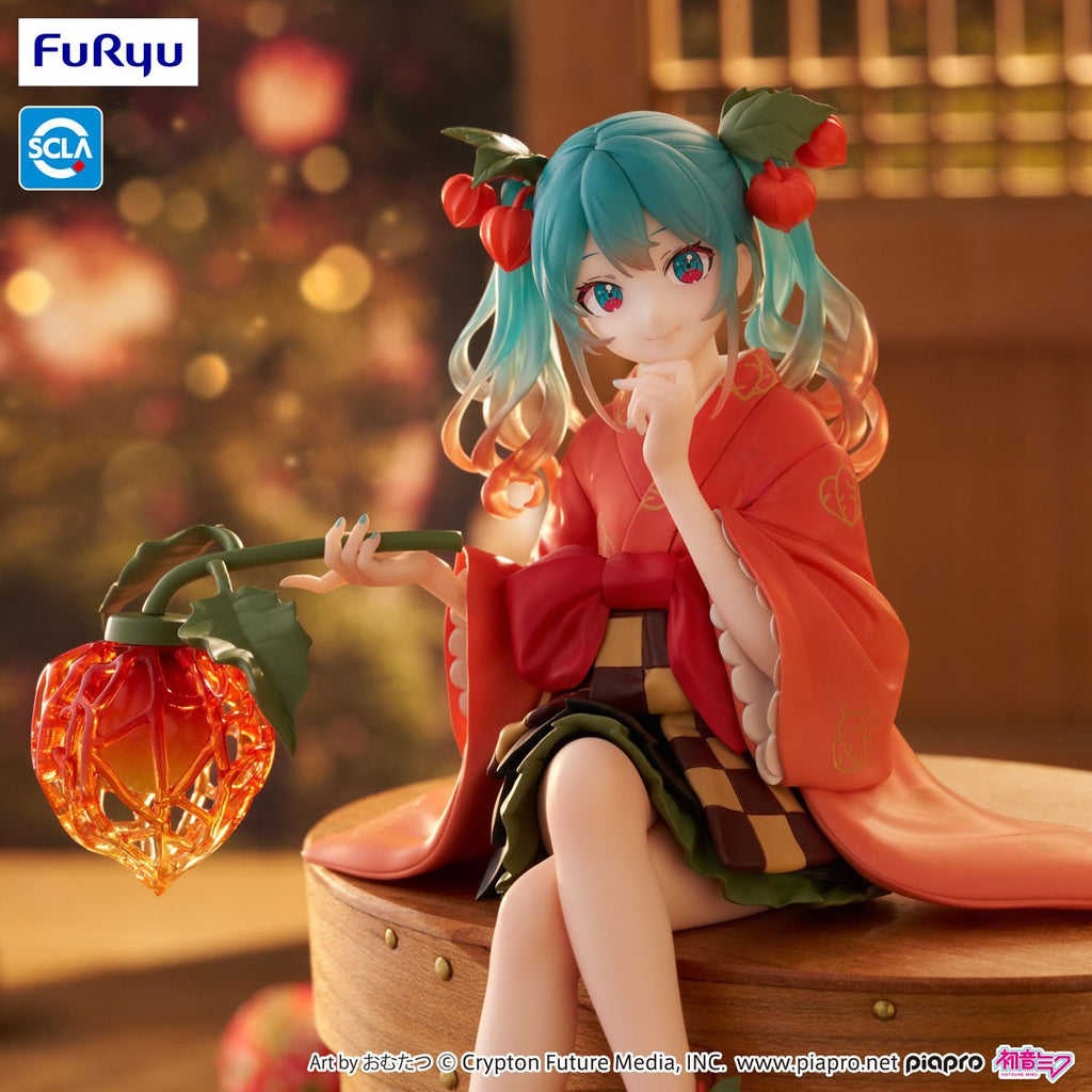 Vocaloid Hatsune Miku Flower Fairy Winter Cherry Noodle Stopper Statue