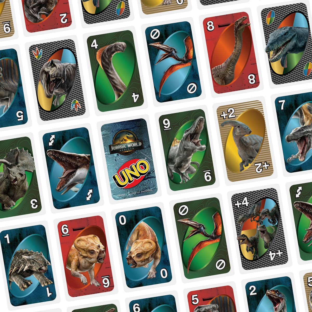 Jurassic World 4 UNO Card Game