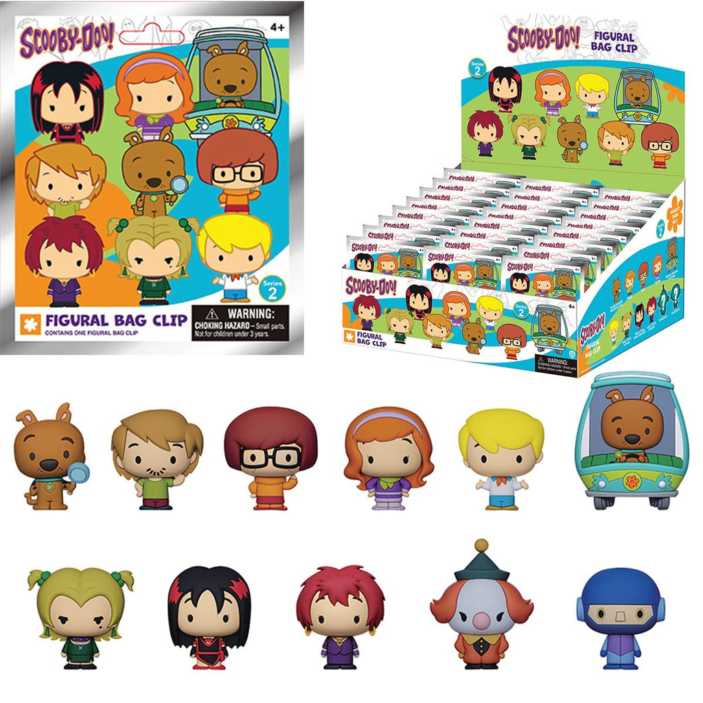 Scooby-Doo Series 2 3D Foam Bag Clip Random 6-Pack