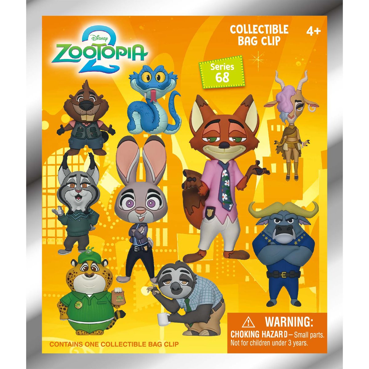 Zootopia 2 3D Foam Bag Clip Display Case of 24