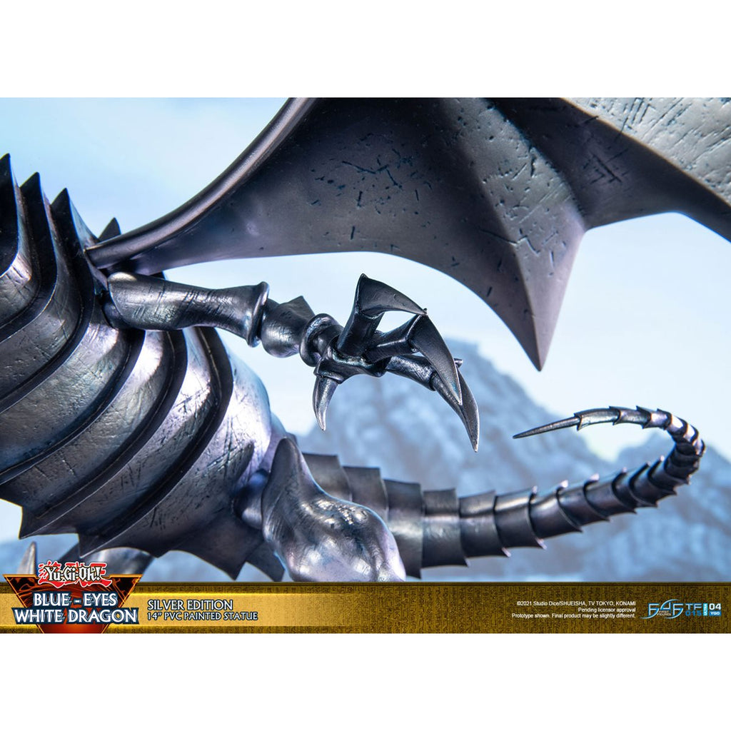 Yu-Gi-Oh! Blue-Eyes White Dragon 14-Inch Silver Statue