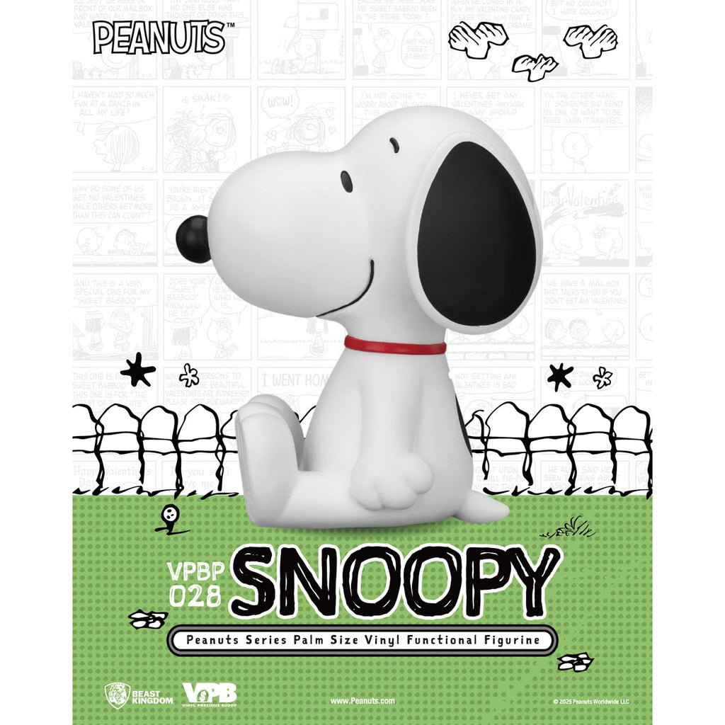 Peanuts Snoopy VPBP-028 Peanuts Series Palm Size Vinyl Functional Piggy Bank