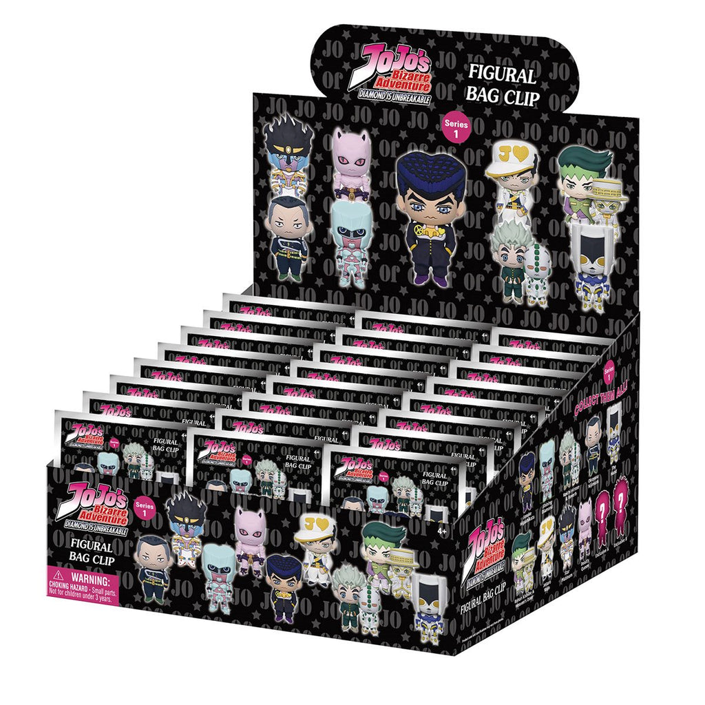 JoJo's Bizarre Adventure: Diamond is Unbreakable Series 1 3D Foam Bag Clip Display Case of 24