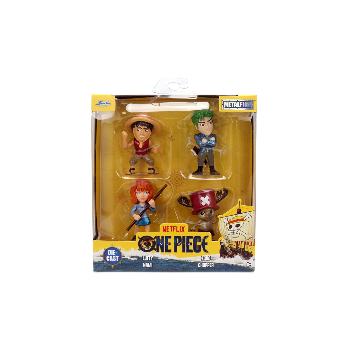 One Piece MetalFigs 2 1/2-Inch Die-Cast Metal Mini-Figure 4-Pack