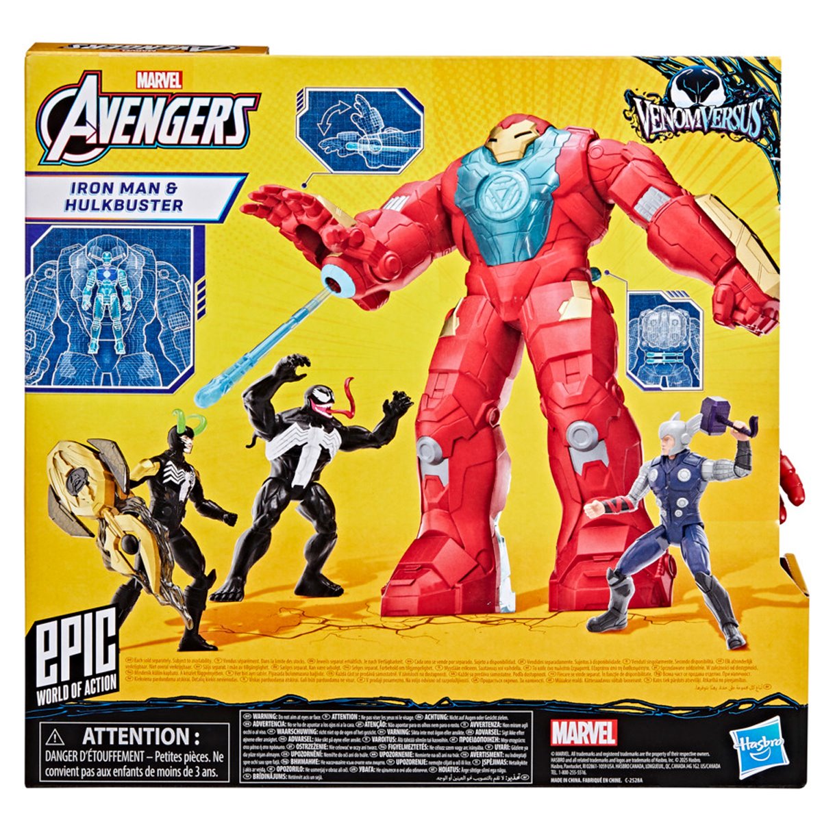 Avengers VenomVersus Epic World of Action Iron Man & Hulkbuster Armor Figure Set