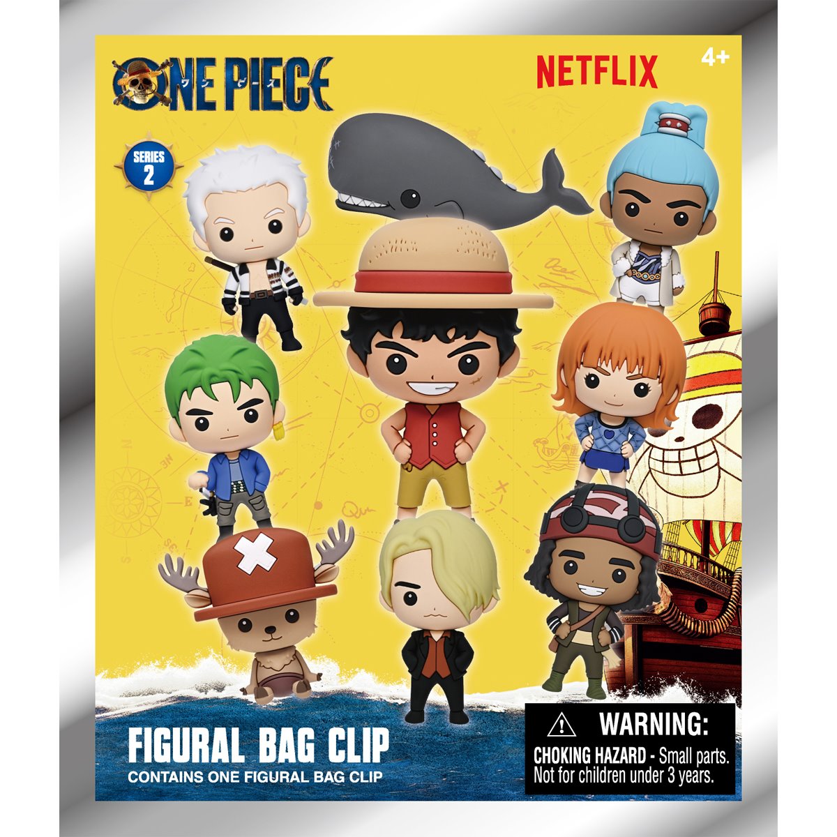 One Piece Live Action Series 2 3D Foam Bag Clip Display Case of 24